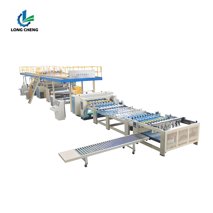 Single corrugated paper production line